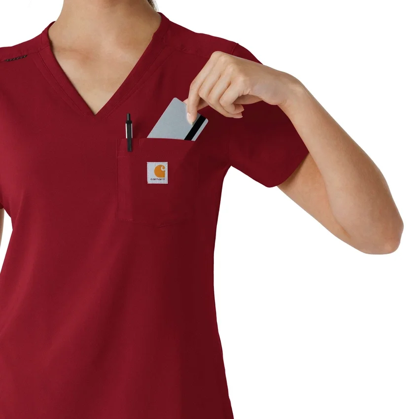 Blusa médica Force Cross-Flex para mujer, para meter por dentro