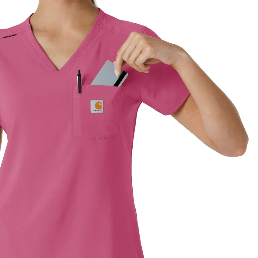 Blusa médica Force Cross-Flex para mujer, para meter por dentro
