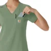 Blusa médica Force Cross-Flex para mujer, para meter por dentro