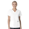 Blusa médica Force Essentials con cuello en V para mujer