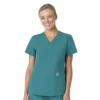 Blusa médica Force Essentials con cuello en V para mujer