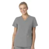 Blusa médica Force Essentials con cuello en V para mujer