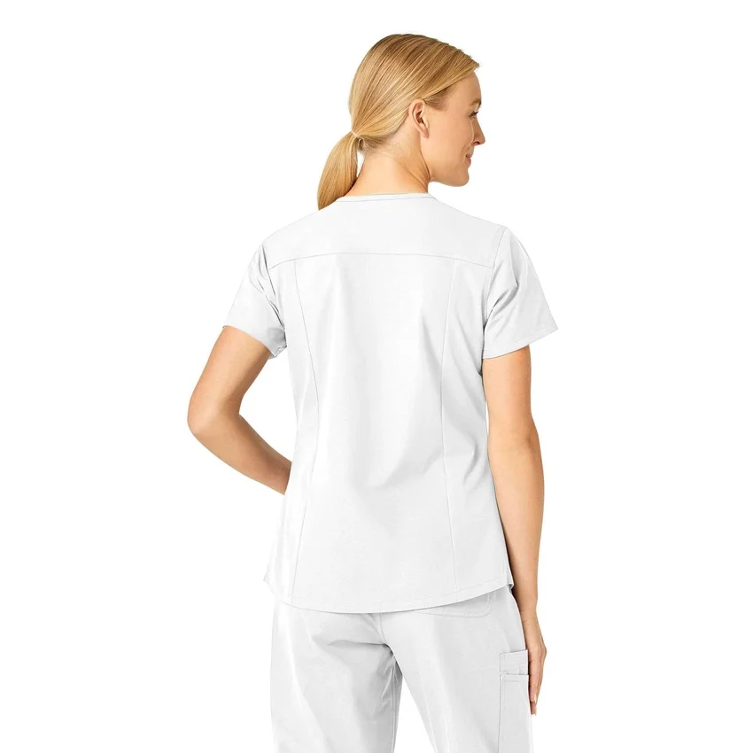 Blusa médica Force Essentials con cuello en V para mujer
