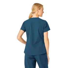 Blusa médica Force Essentials con cuello en V para mujer