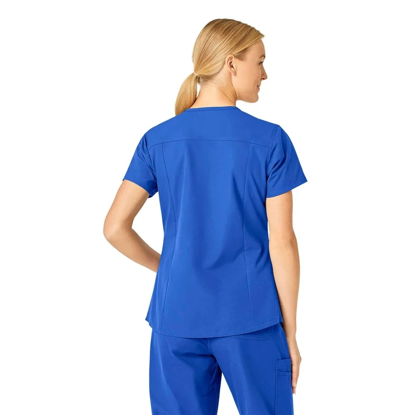 Blusa médica Force Essentials con cuello en V para mujer