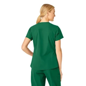 Blusa médica Force Essentials con cuello en V para mujer