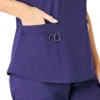 Blusa médica Force Essentials con cuello en V para mujer