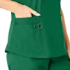Blusa médica Force Essentials con cuello en V para mujer