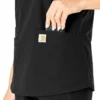 Blusa médica Force Essentials con cuello en V para mujer