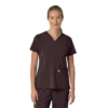 Blusa médica para mujer Force Cross-Flex con cuello en V y paneles elásticos