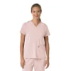 Blusa médica para mujer Force Cross-Flex con cuello en V y paneles elásticos