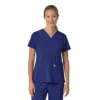 Blusa médica para mujer Force Cross-Flex con cuello en V y paneles elásticos