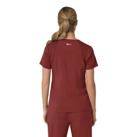 Blusa médica para mujer Force Cross-Flex con cuello en V y paneles elásticos