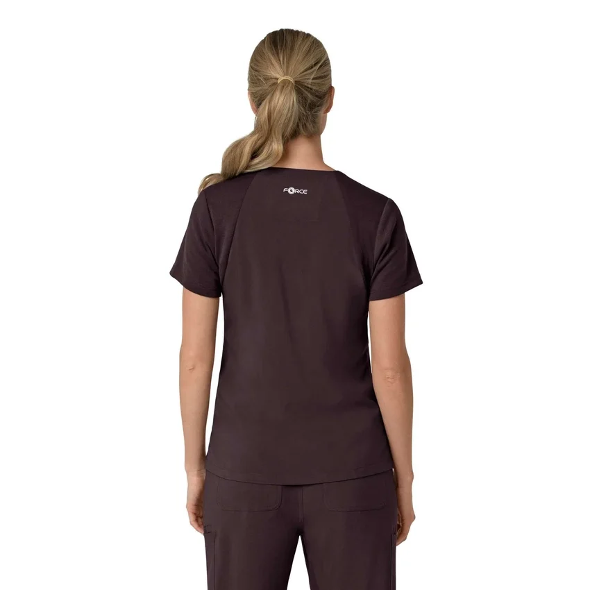 Blusa médica para mujer Force Cross-Flex con cuello en V y paneles elásticos