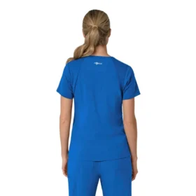 Blusa médica para mujer Force Cross-Flex con cuello en V y paneles elásticos
