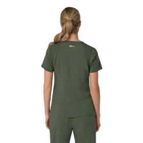 Blusa médica para mujer Force Cross-Flex con cuello en V y paneles elásticos