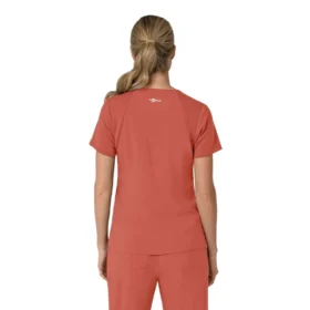 Blusa médica para mujer Force Cross-Flex con cuello en V y paneles elásticos