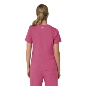 Blusa médica para mujer Force Cross-Flex con cuello en V y paneles elásticos