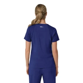 Blusa médica para mujer Force Cross-Flex con cuello en V y paneles elásticos