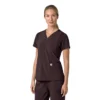 Blusa médica para mujer Force Cross-Flex con cuello en V y paneles elásticos