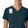 Blusa médica para mujer Force Cross-Flex con cuello en V y paneles elásticos