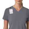 Blusa médica para mujer Force Cross-Flex con cuello en V y paneles elásticos