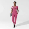 Blusa médica para mujer Force Cross-Flex con cuello en V y paneles elásticos