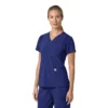 Blusa médica para mujer Force Cross-Flex con cuello en V y paneles elásticos