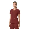 Blusa médica para mujer Force Cross-Flex con cuello en V y paneles elásticos