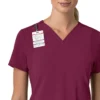 Blusa médica para mujer Force Cross-Flex con cuello en V y paneles elásticos