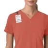 Blusa médica para mujer Force Cross-Flex con cuello en V y paneles elásticos