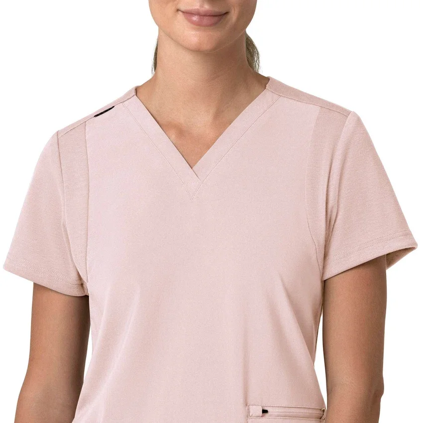 Blusa médica para mujer Force Cross-Flex con cuello en V y paneles elásticos