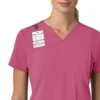 Blusa médica para mujer Force Cross-Flex con cuello en V y paneles elásticos