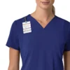 Blusa médica para mujer Force Cross-Flex con cuello en V y paneles elásticos