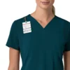 Blusa médica para mujer Force Cross-Flex con cuello en V y paneles elásticos