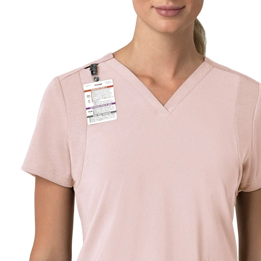 Blusa médica para mujer Force Cross-Flex con cuello en V y paneles elásticos