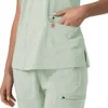 Blusa médica para mujer Force Cross-Flex con cuello en V y paneles elásticos