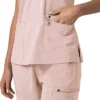 Blusa médica para mujer Force Cross-Flex con cuello en V y paneles elásticos