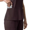 Blusa médica para mujer Force Cross-Flex con cuello en V y paneles elásticos