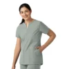 Blusa médica tipo túnica con cuello en V «Force Essentials» para mujer