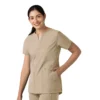 Blusa médica tipo túnica con cuello en V «Force Essentials» para mujer