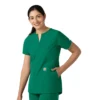 Blusa médica tipo túnica con cuello en V «Force Essentials» para mujer