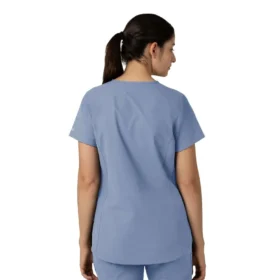 Blusa médica tipo túnica con cuello en V «Force Essentials» para mujer