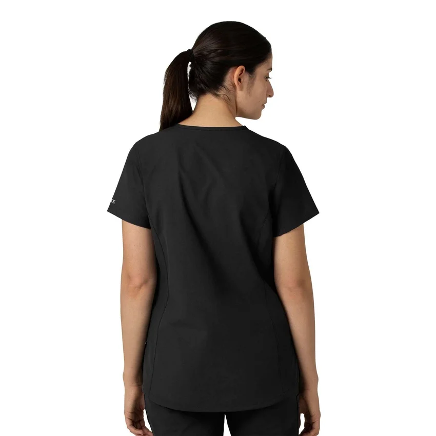 Blusa médica tipo túnica con cuello en V «Force Essentials» para mujer