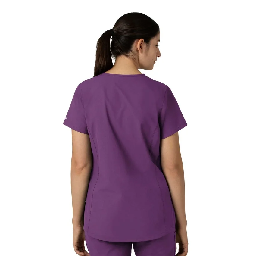 Blusa médica tipo túnica con cuello en V «Force Essentials» para mujer