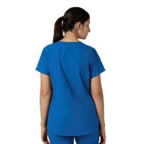 Blusa médica tipo túnica con cuello en V «Force Essentials» para mujer