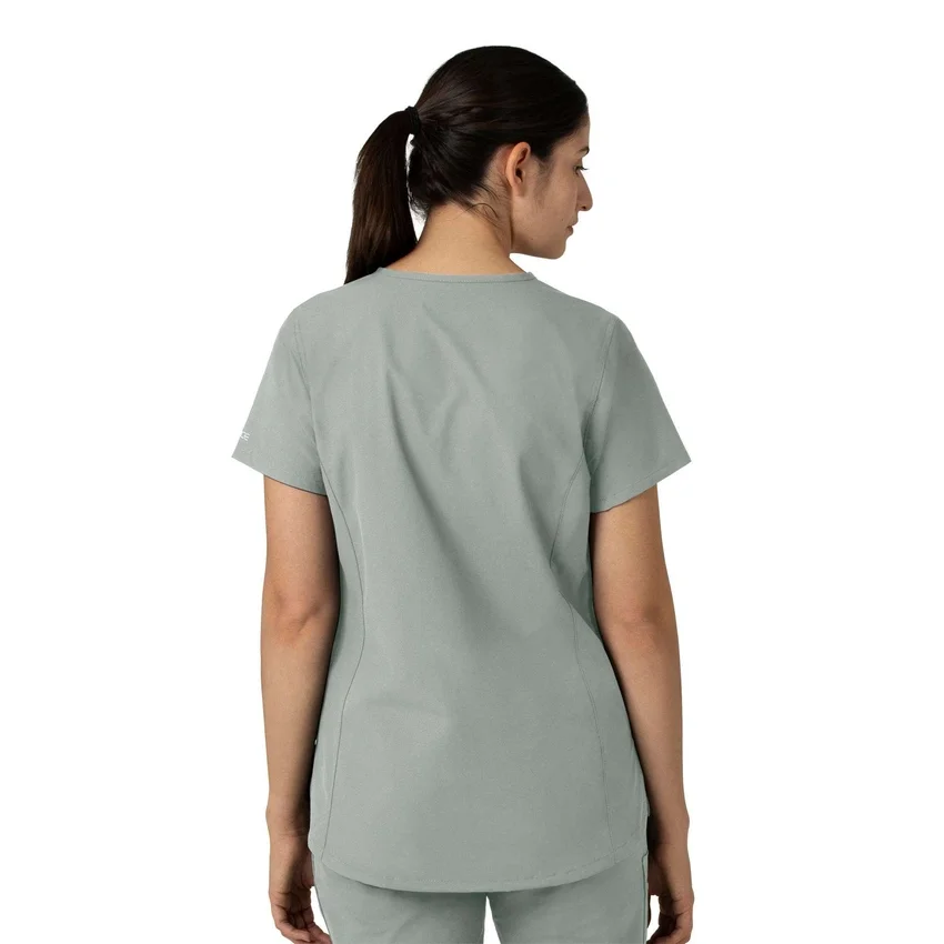 Blusa médica tipo túnica con cuello en V «Force Essentials» para mujer