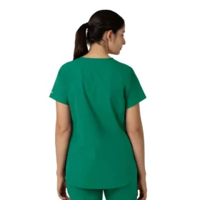 Blusa médica tipo túnica con cuello en V «Force Essentials» para mujer