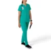 Blusa médica tipo túnica con cuello en V «Force Essentials» para mujer