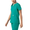 Blusa médica tipo túnica con cuello en V «Force Essentials» para mujer